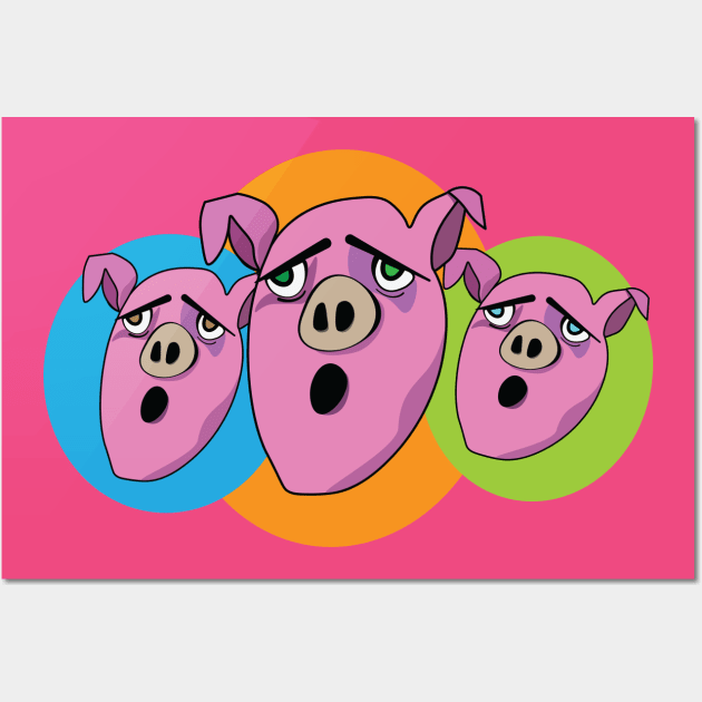 Pig Choir Wall Art by ByersArtLab